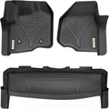 Black Custom Fit Floor Liners for 2017-2022 Ford F-250/F-350 SuperCrew Cab D911