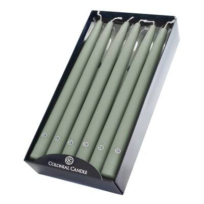 Unscented Taper Candle Colonial Green T39986