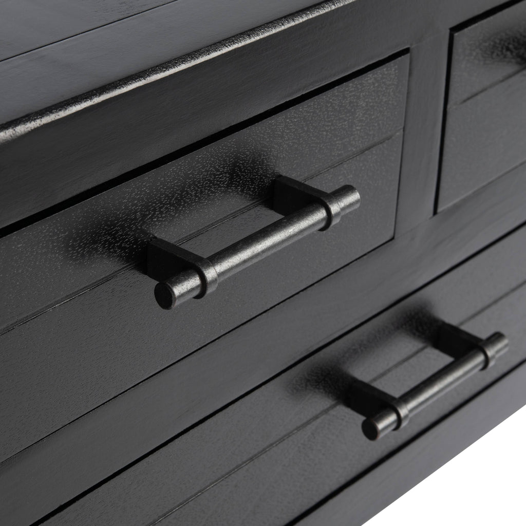 Black 3 Drawer Console Table X29384