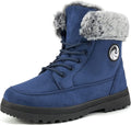 Winter Snow Boots Lace Up Flat Anti-Slip Ankle Boots C840