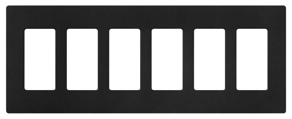 Satin Wallplate 6-Gang Midnight P11130