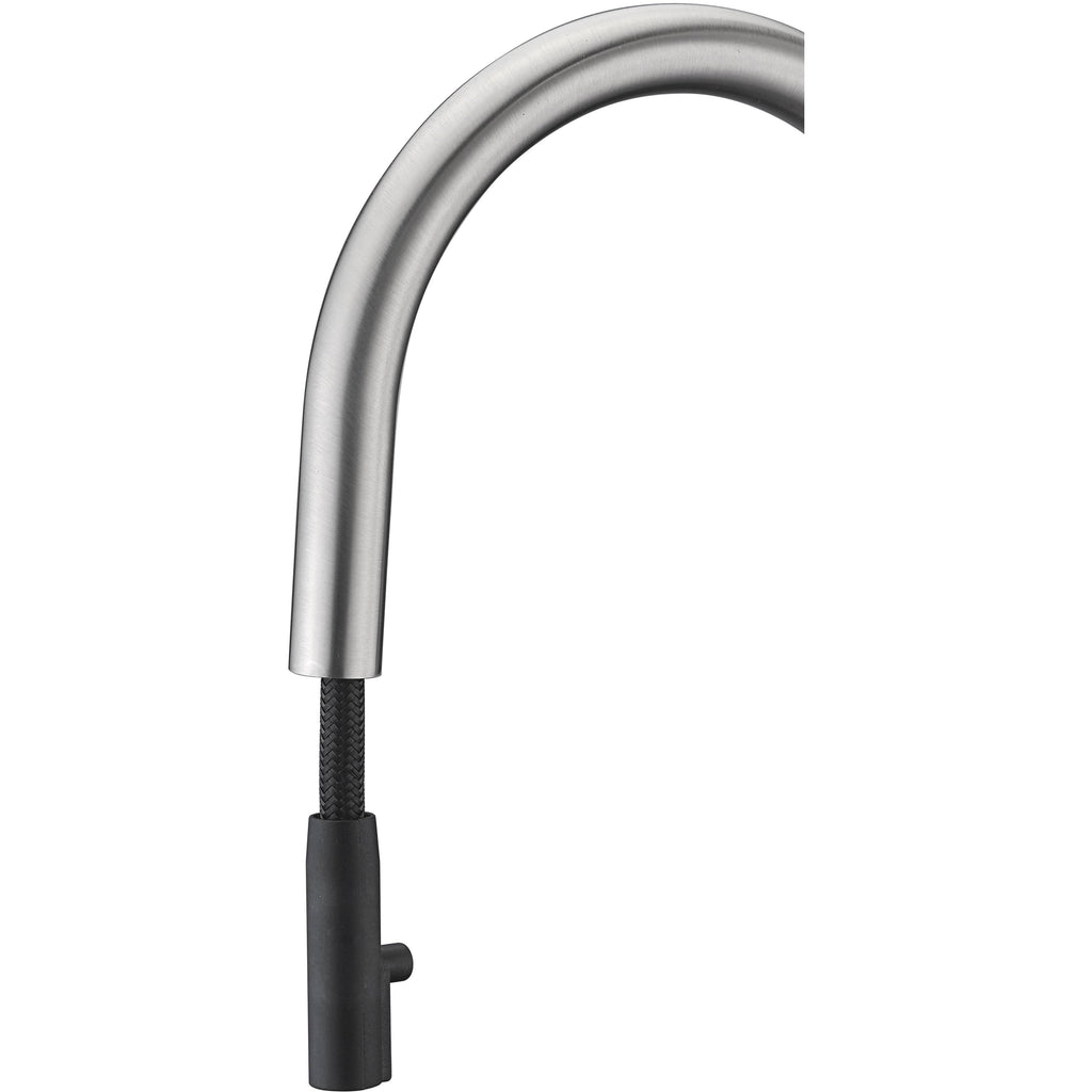 Brushed Nickel Single Handle Pull-Down Kitchen Faucet A595390