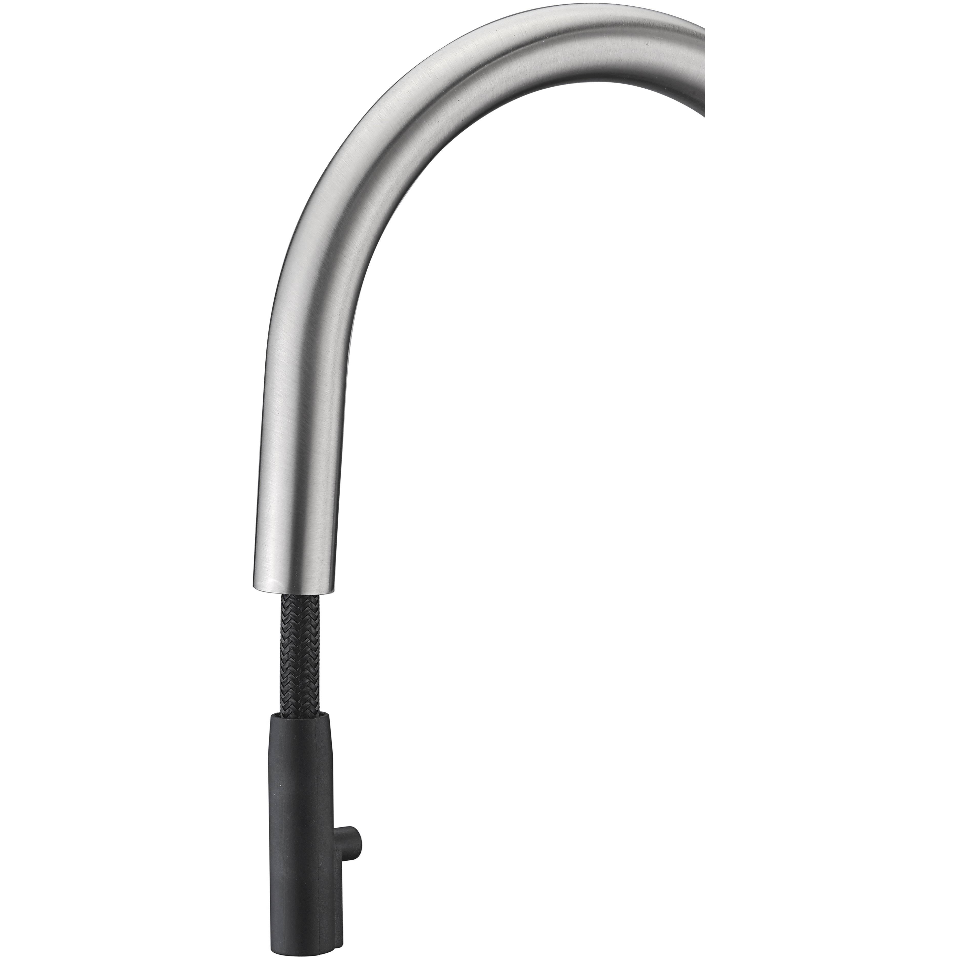 Brushed Nickel Single Handle Pull-Down Kitchen Faucet A595390