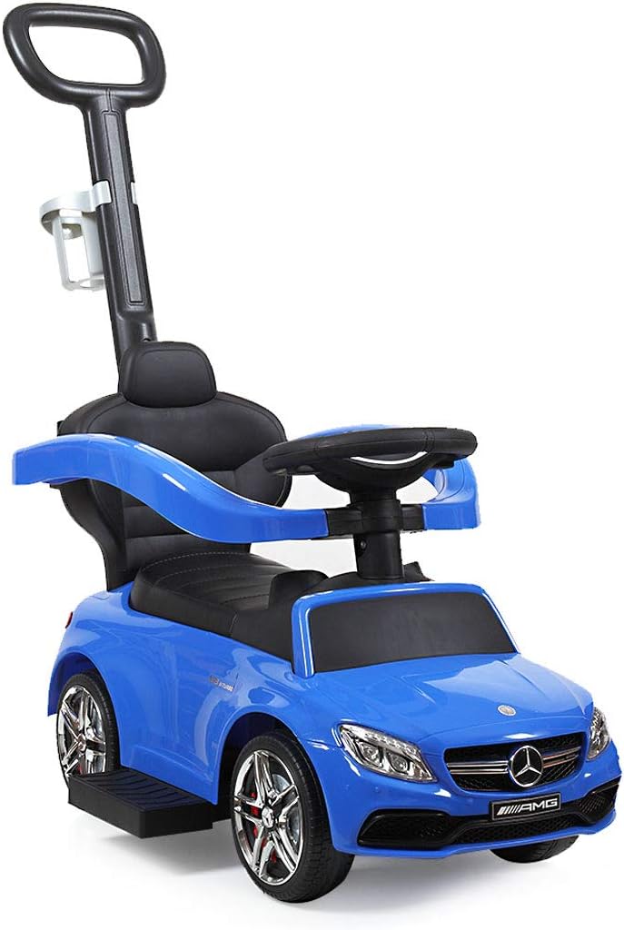 Blue Push Car for Toddlers with Horn Music L3882