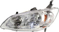 Honda Civic Headlight Assembly 2004 2005 Driver Side Pack of 2 B23070