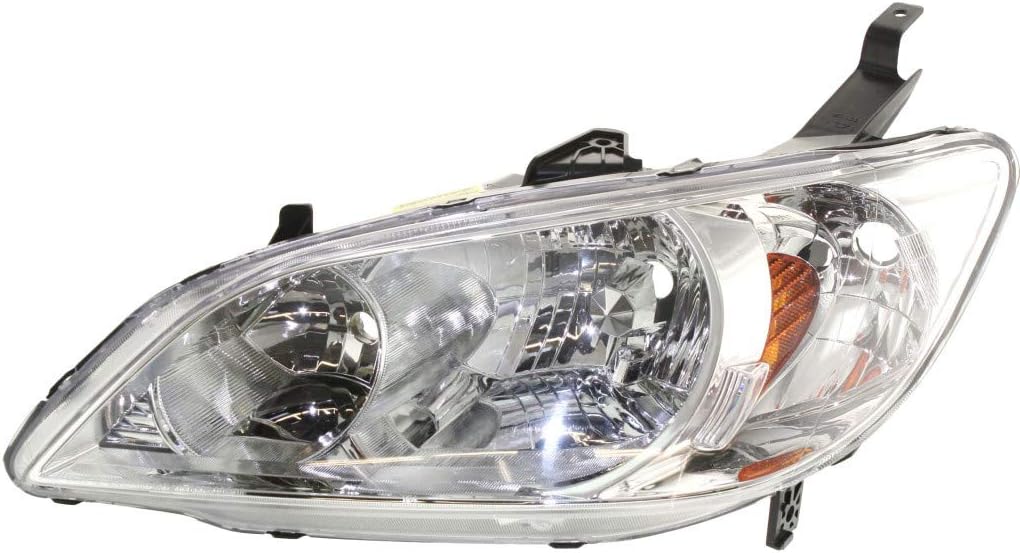 Honda Civic Headlight Assembly 2004 2005 Driver Side Pack of 2 B23070