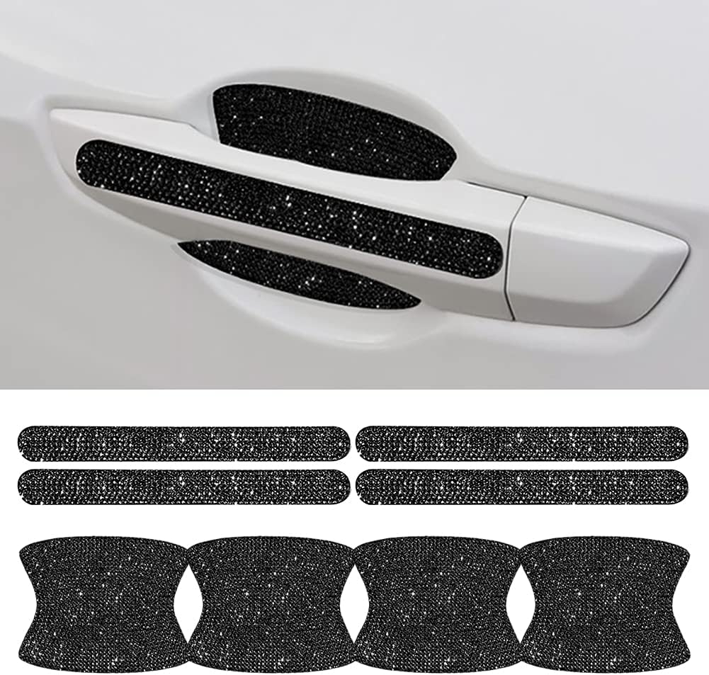 Red Bling Car Door Handle Protector Stickers F99698