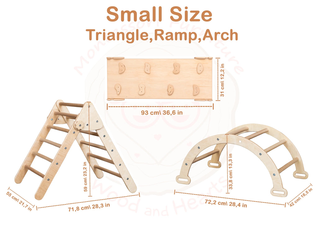 Montessori Climbing Set Wooden Toy Baby Gym M802