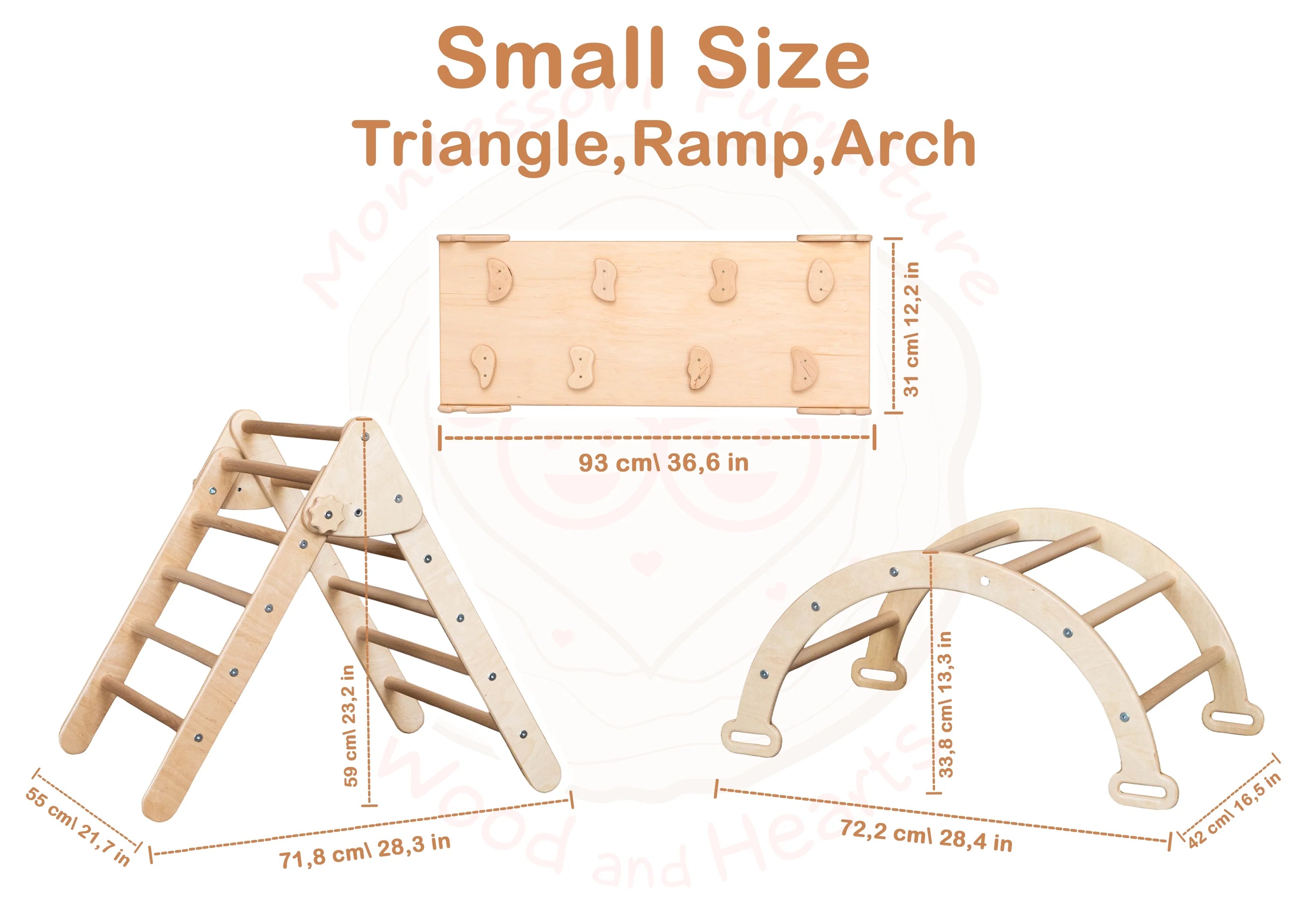 Montessori Climbing Set Wooden Toy Baby Gym M802