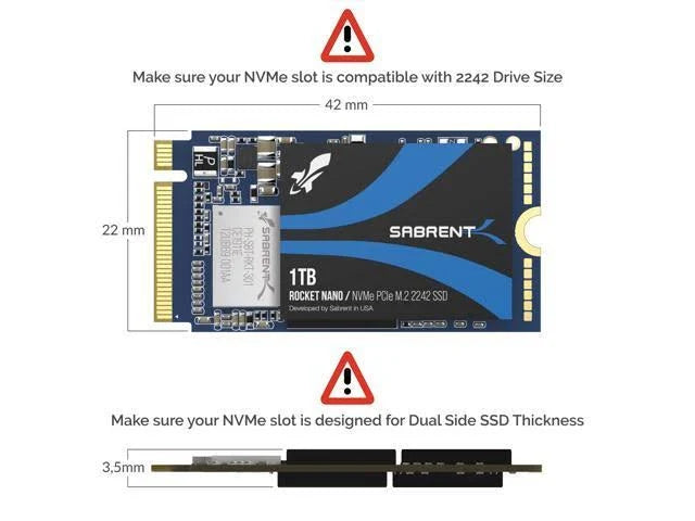 1 TB Solid State Drive - M.2 2242 Internal - PCI T515427