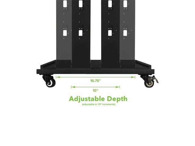 42U 4-Post Open Frame Server Rack with Casters Z615249