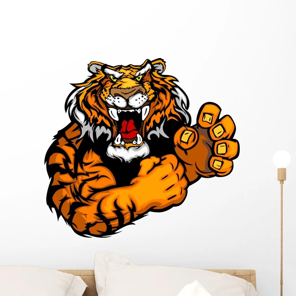 Tiger Wall Decal Peel and Stick Graphic (24 in W x 22 in H) T37765
