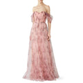 Blush Floral Tulle Gown M177