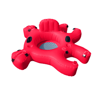Red Mesh Bottom Lounger U249