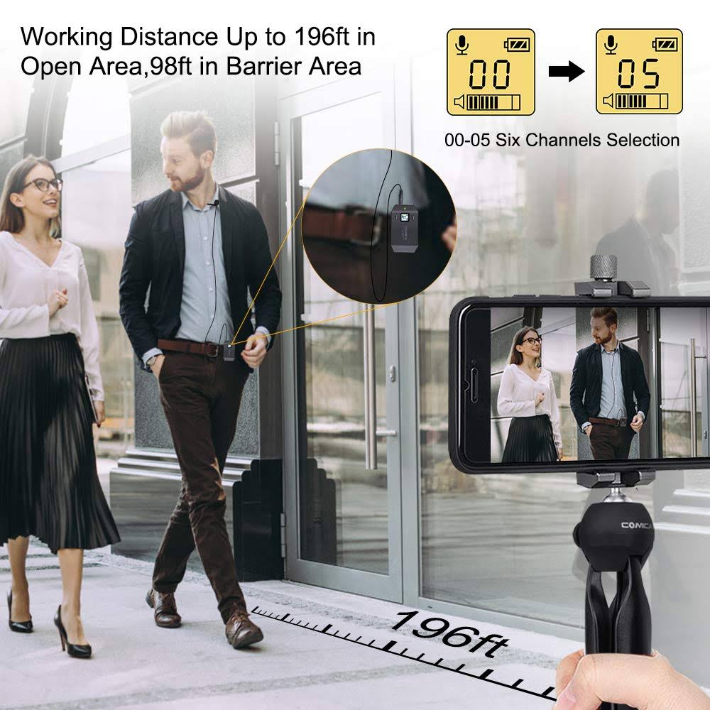 Wireless Smart Phone Lavalier Microphone System N5678