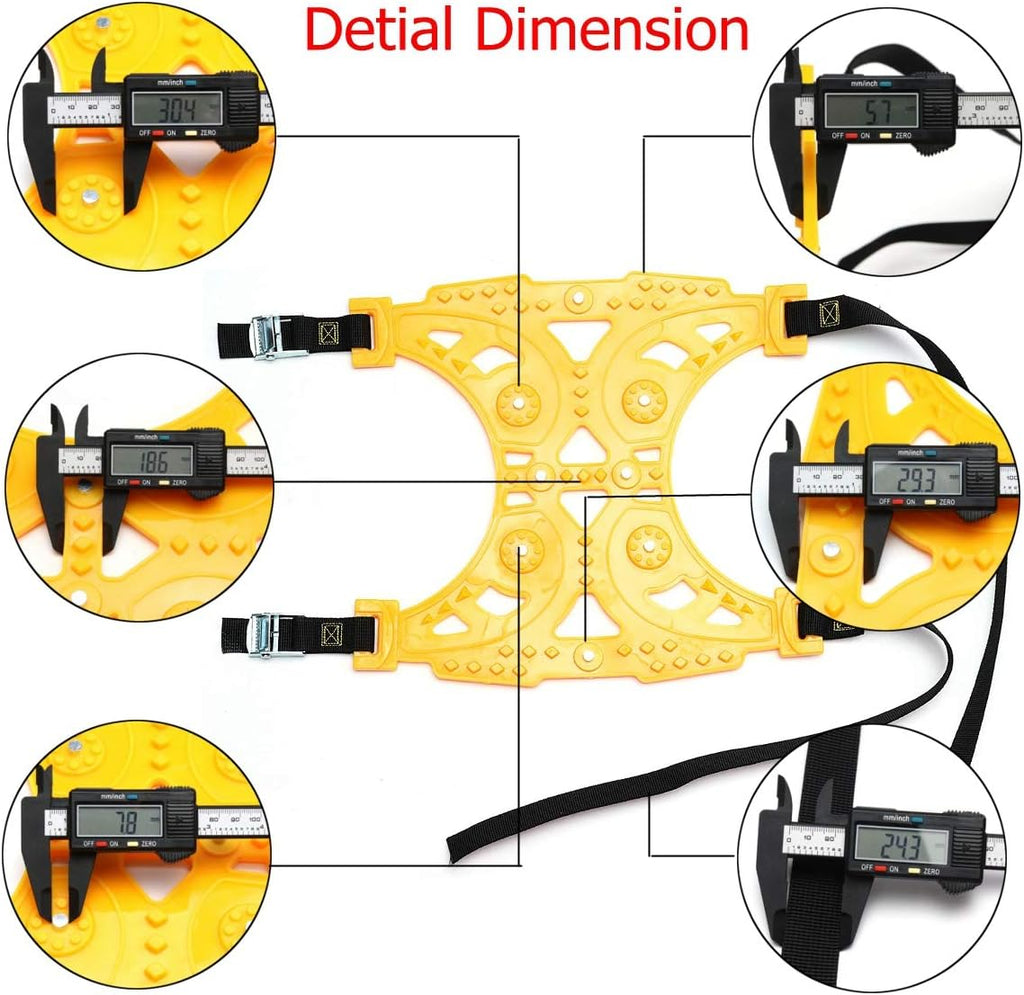 Universal Anti-Skid Tire Chains for Car, SUV, and Pick Up, Pack of 2 K742