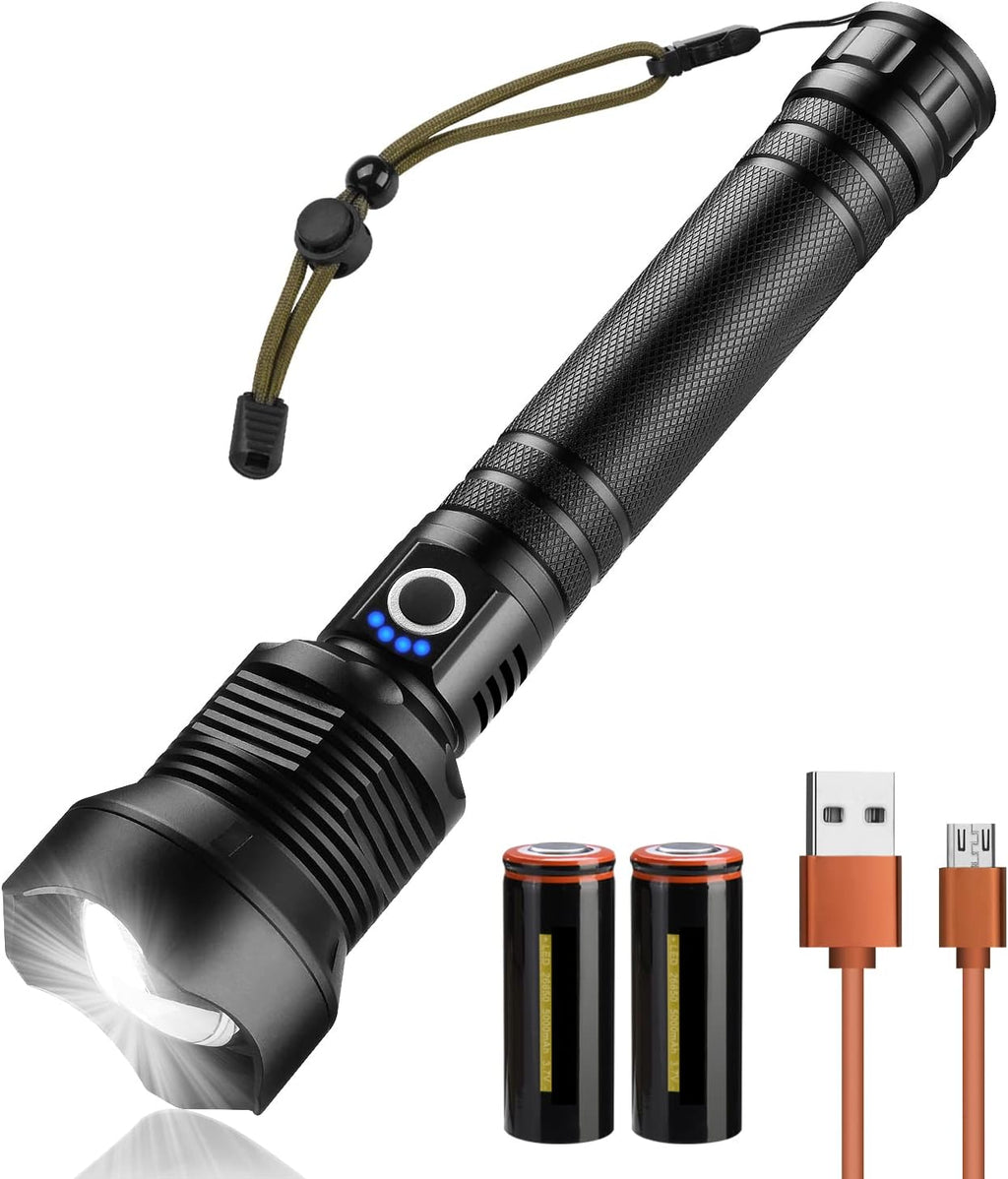 6000 Lumen Rechargeable LED Tactical Flashlight K7408