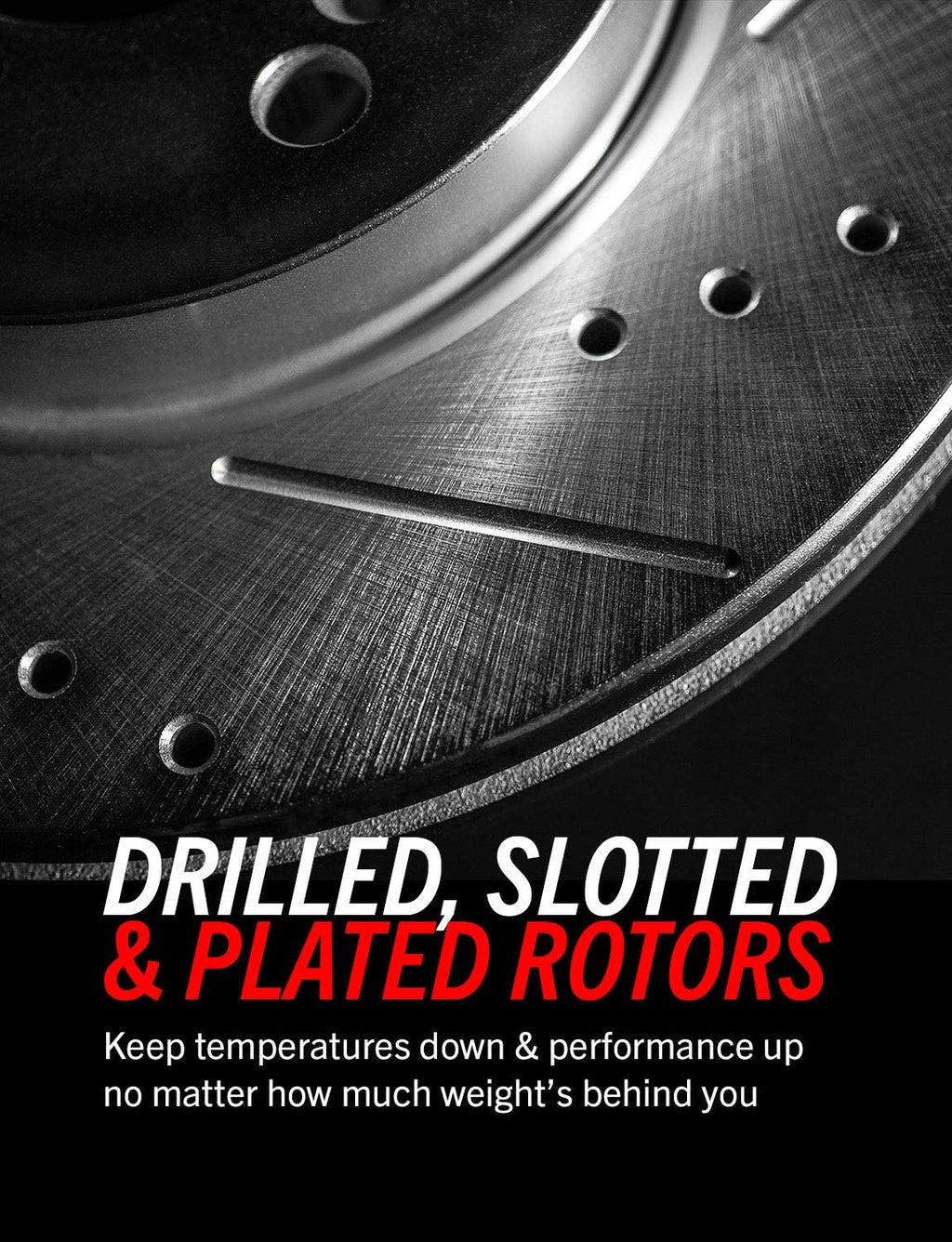 Front Evolution Drilled & Slotted Rotor Pair P32606