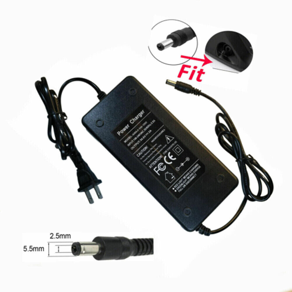 54.6V 2A Charger Adapter for 48V Li-ion Battery Ebike Scooter Q643