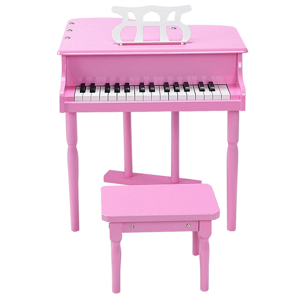 Pink Children Grand Piano with Bench Q95348