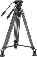 Carbon Fiber Video Tripod System with Fluid Drag Head E31285