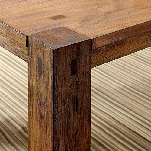 Rustic Wood Dining Bench in Dark Oak I2838