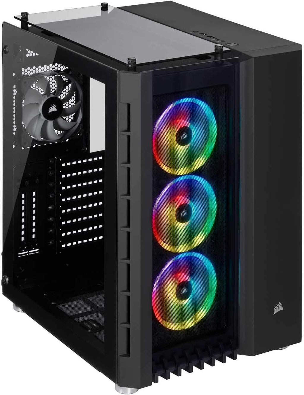 Black Tempered Glass ATX Smart Case H1766