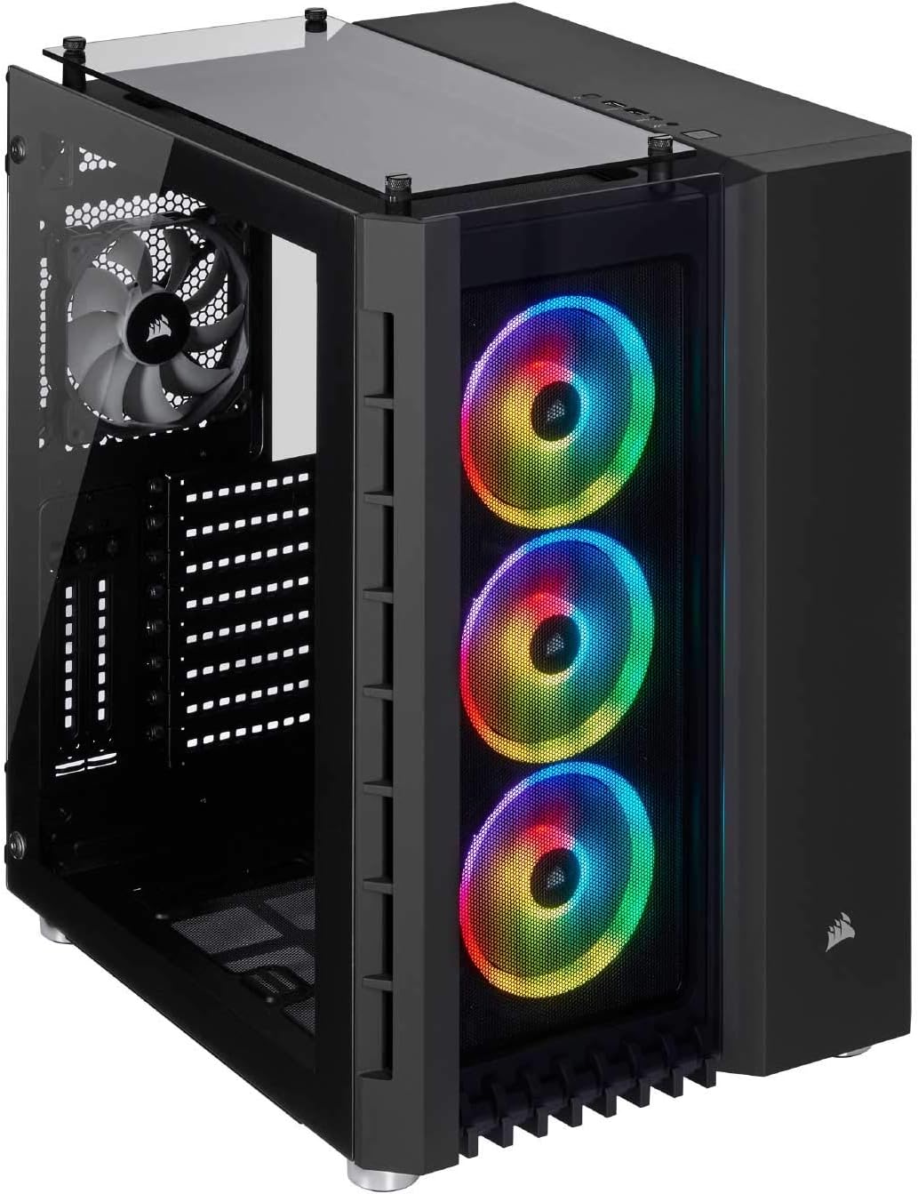 Black Tempered Glass ATX Smart Case H1766