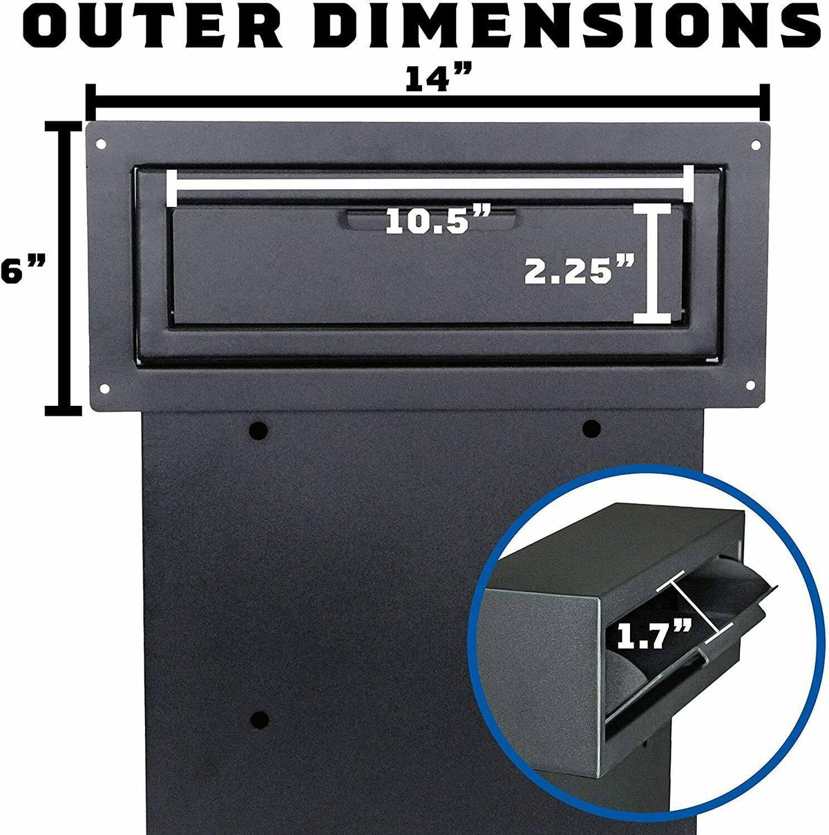 Locking Steel Cabinet Mail Slot T458846