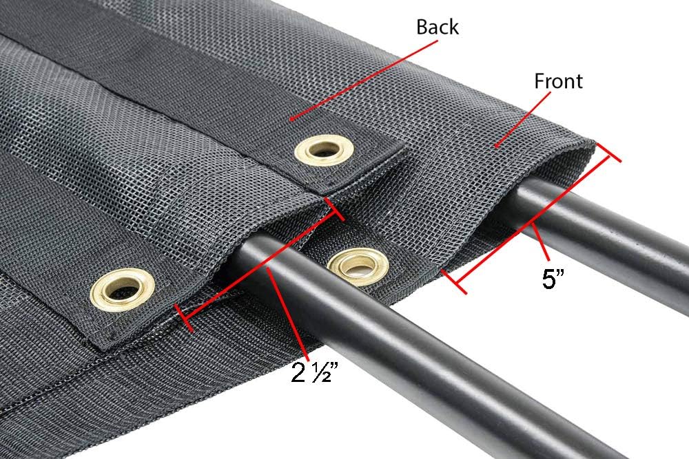 6' x 14' Vinyl Coated Mesh Tarps Pack of 2 N293