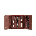 5-Piece Manicure Set with Cowhide Snap Case P817649