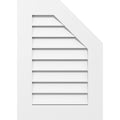 Half Octagon Top Right Surface Mount PVC Gable Vent O552342