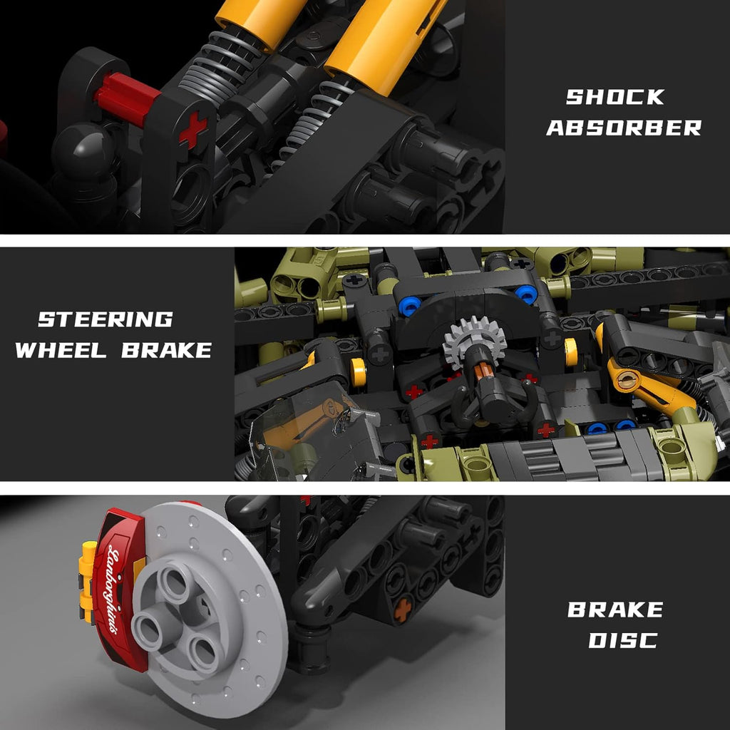 2572 Pieces Sports Car Building Block Set E960