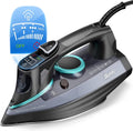Black 1700W Ceramic Coated Steam Iron with Auto-Off M765