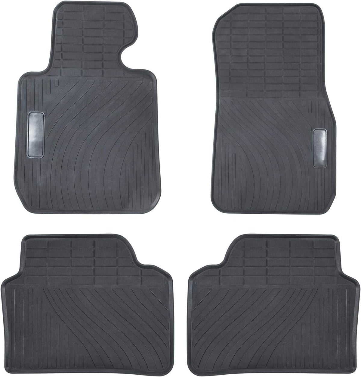 Heavy Duty Rubber Car Liner Black 4PCS D36251