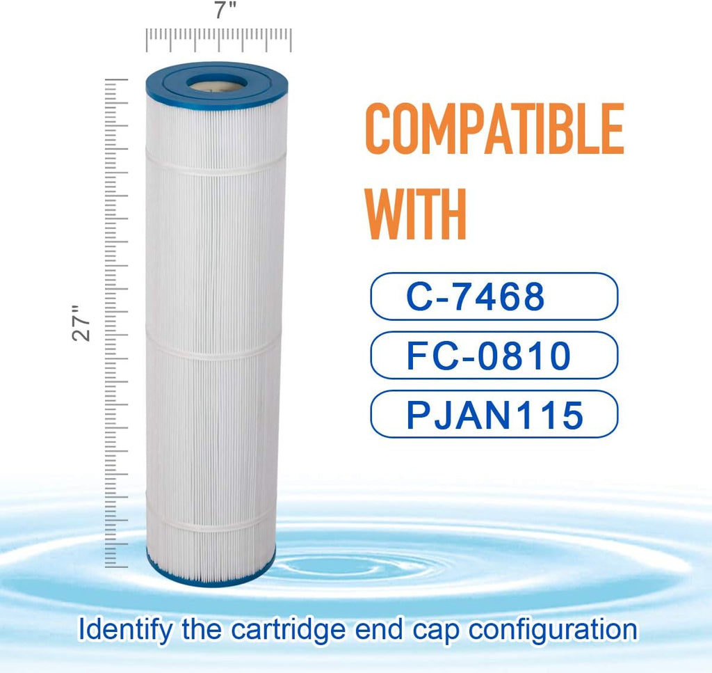 4 Pack 115 Sq.Ft Pool Filter Cartridge W12669
