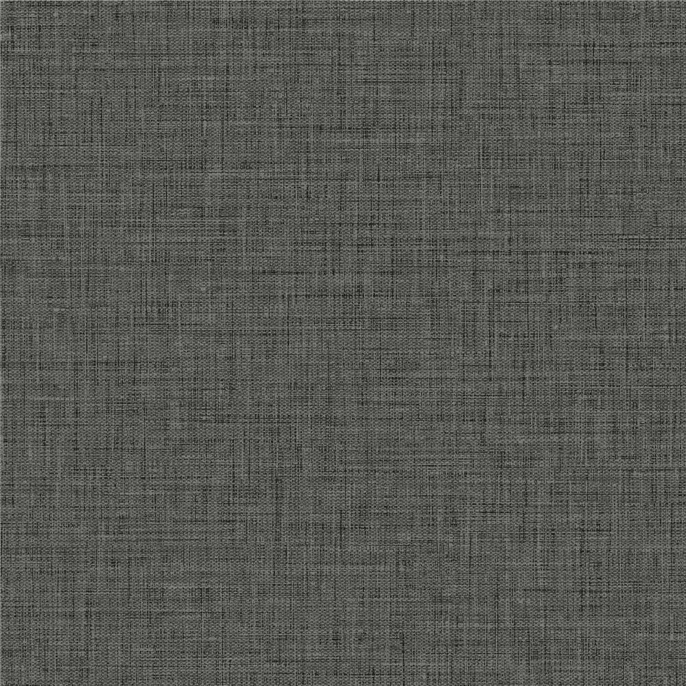 Charcoal Linen Wallpaper N680076