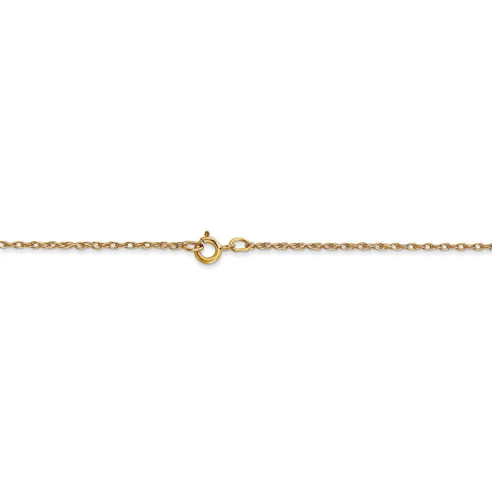 14kt Yellow Gold Cable Rope Chain 16 inch H785