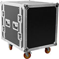 Heavy Duty 12 Space ATA Rack Case with 4 Inch Casters P454109