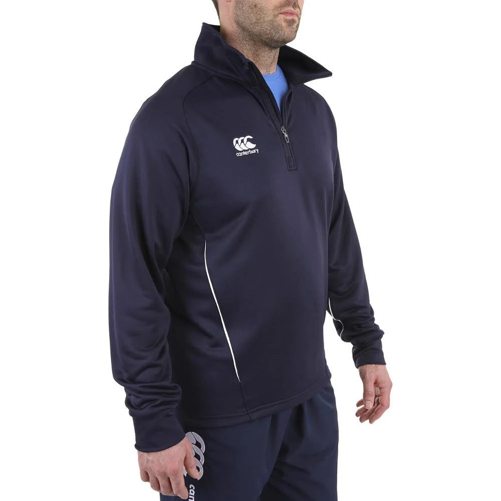 Navy 1/4 Zip Mid Layer Training Top W810