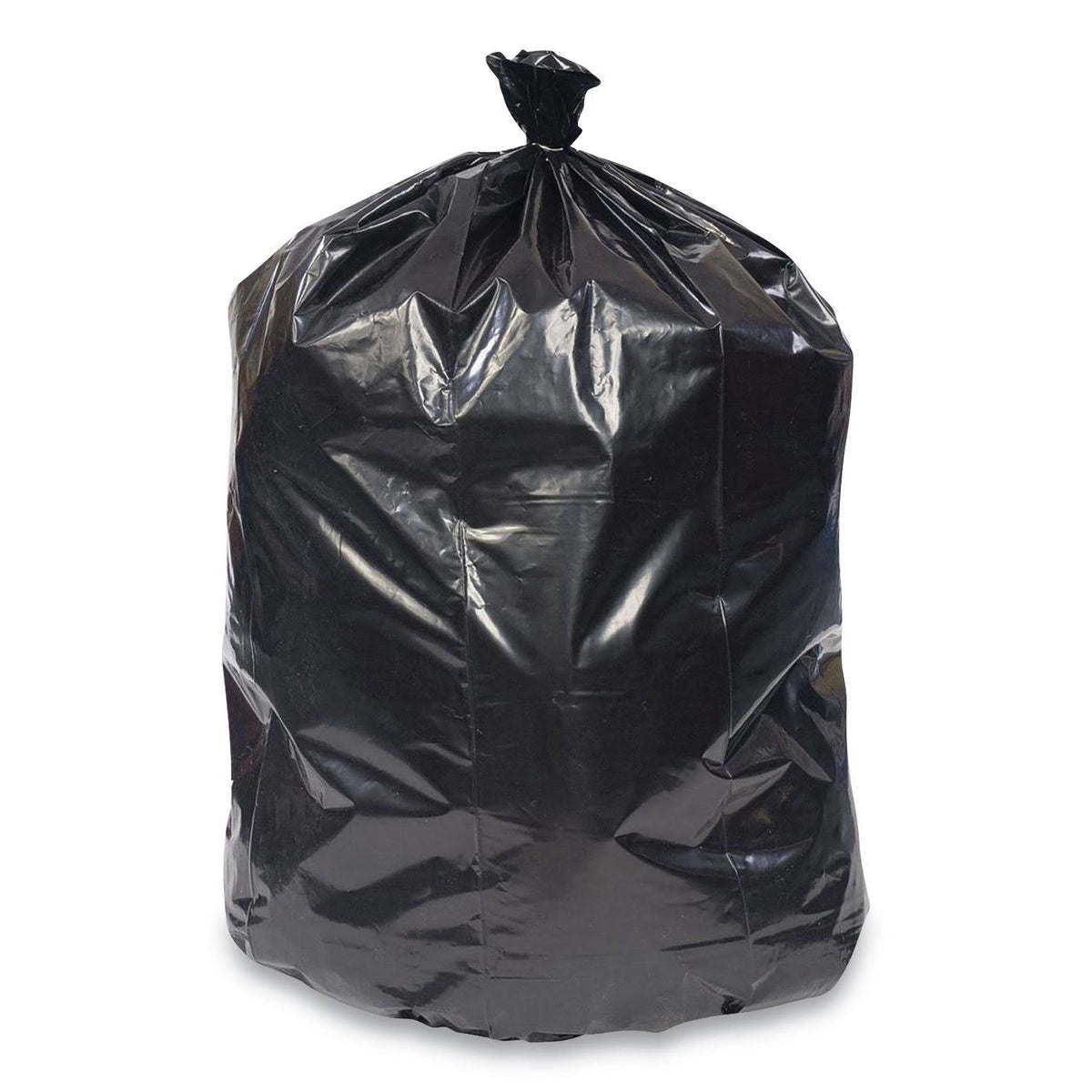 Black 45 Gal 1.5 Mil Can Liners 50/Carton K591