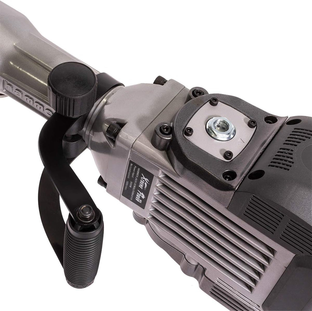 3600W Heavy Duty Electric Demolition Jack Hammer Concrete Breaker with Chisel & Point Chisel Bit Hand Gloves Case B449694