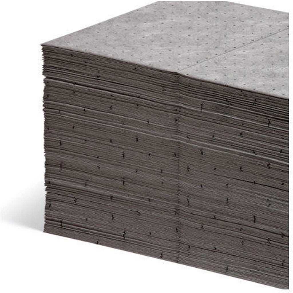 Hazmat Chemical Absorbent Pads, Heavyweight, 20 x 15, Pink, 100pcs Pack of 2 L673131