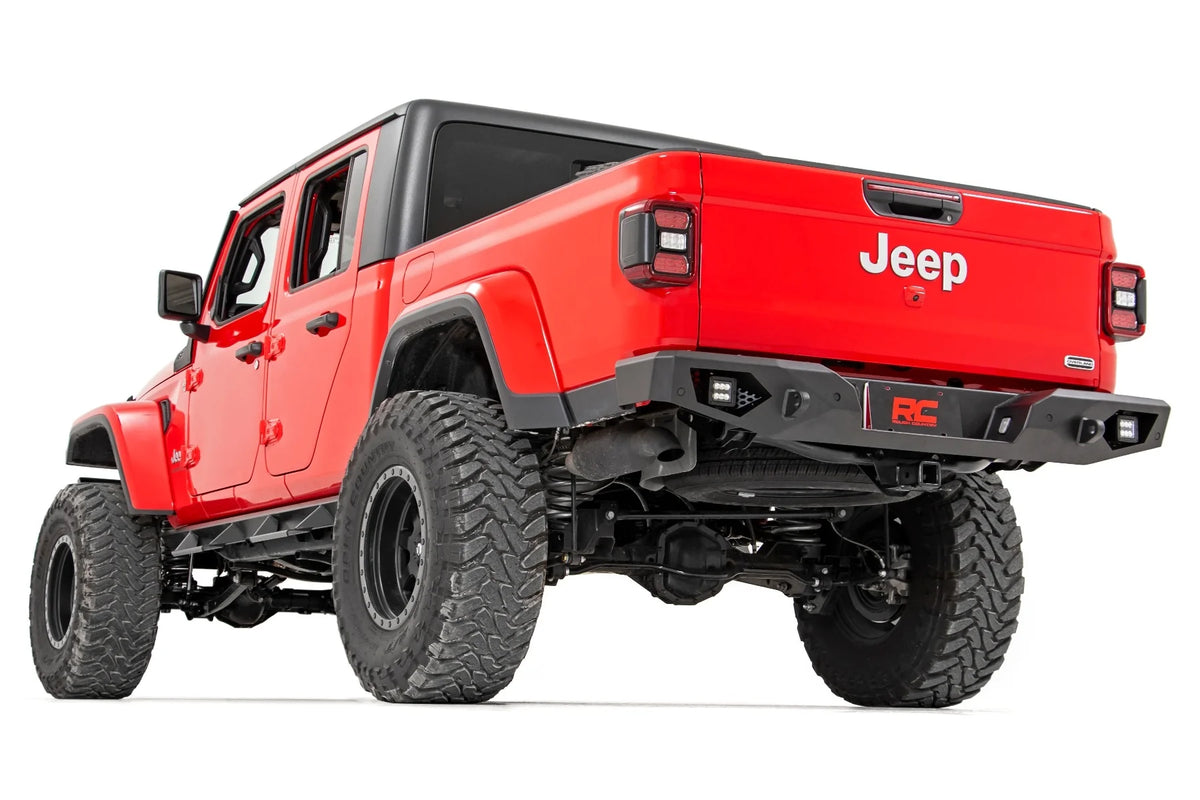 Heavy Duty Rear Bumper with LEDs Y3781
