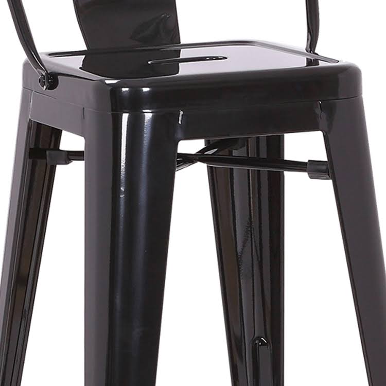 Gray Metal Frame Dining Chair Set of 2 D1462