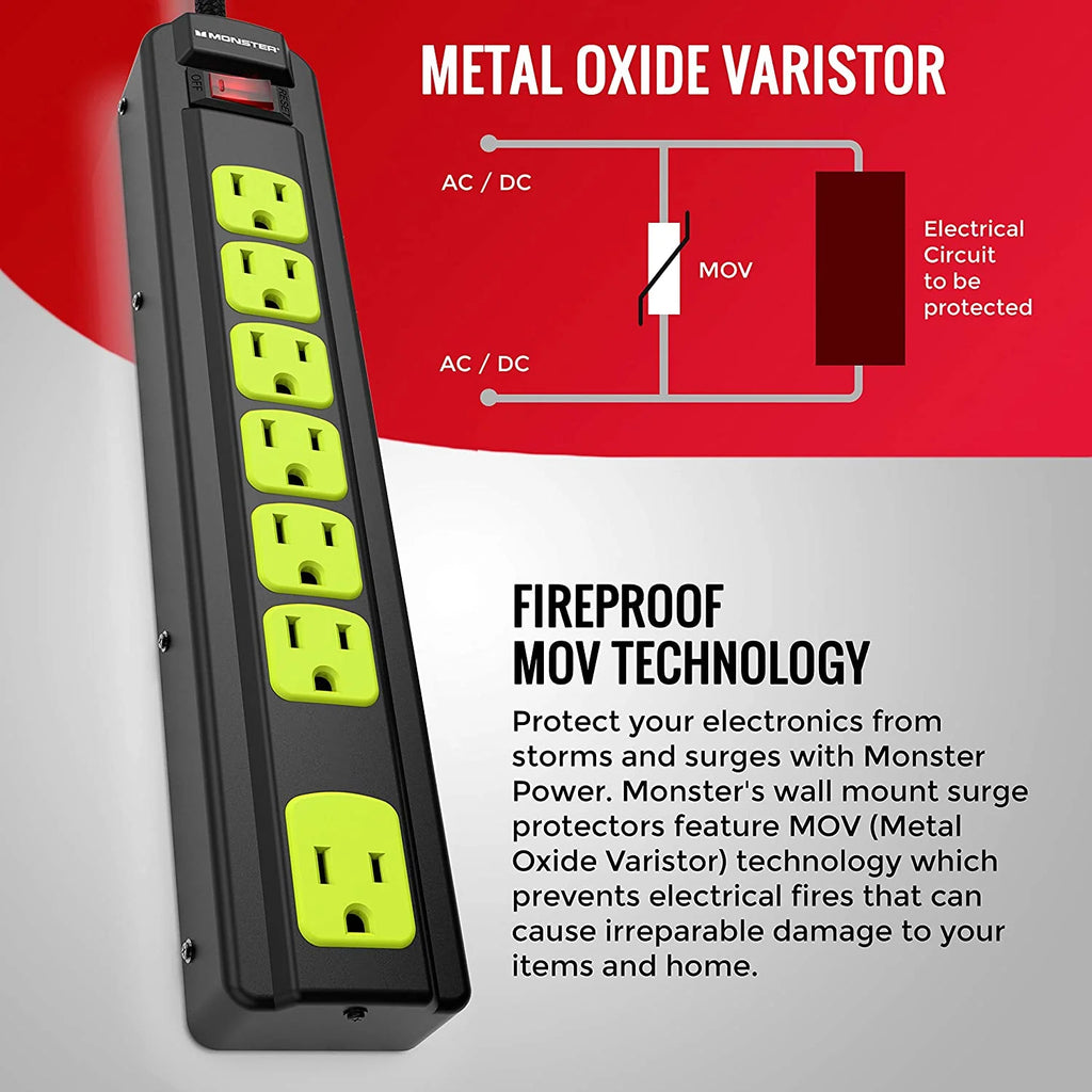 7 Plug-In Surge Protector Power Strip Z5008