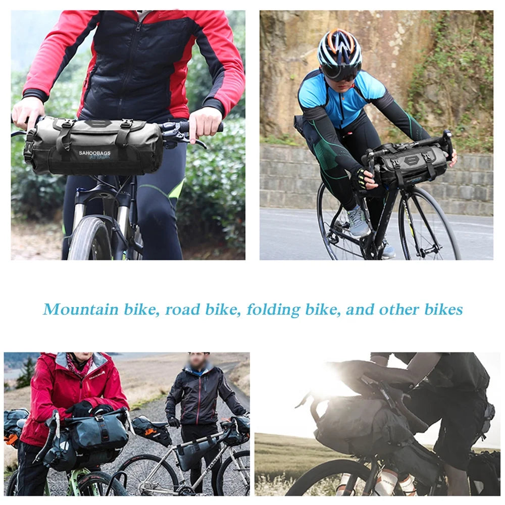 Bike Pannier Frame Handlebar Waterproof Mountain Road Mtb Adjustable O313