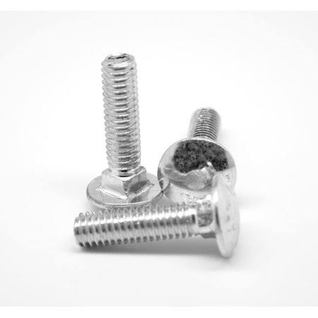 M12 x 1.75 x 100 mm Coarse Thread DIN 603 Class 4.6 Carriage Bolt Low Carbon Steel Zinc Plated Pk 25 F6068