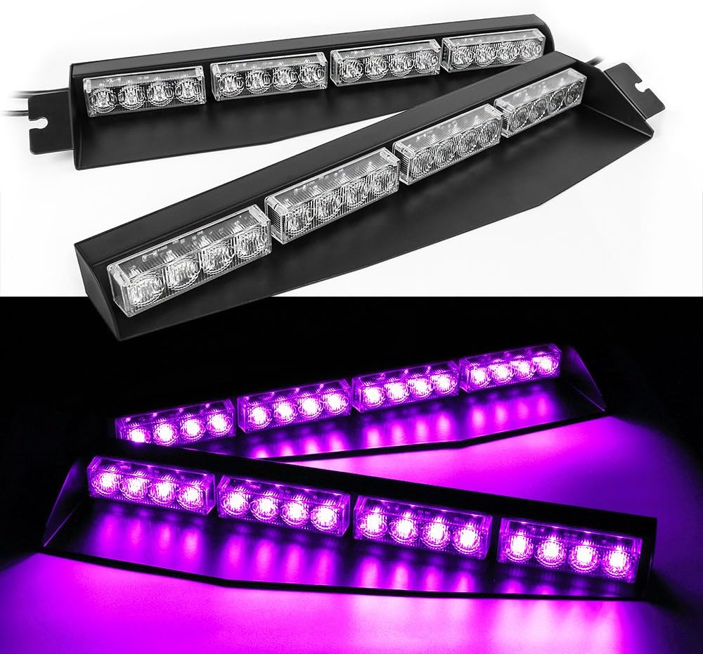 32 LED Red & Blue Emergency Strobe Light Bar S238674