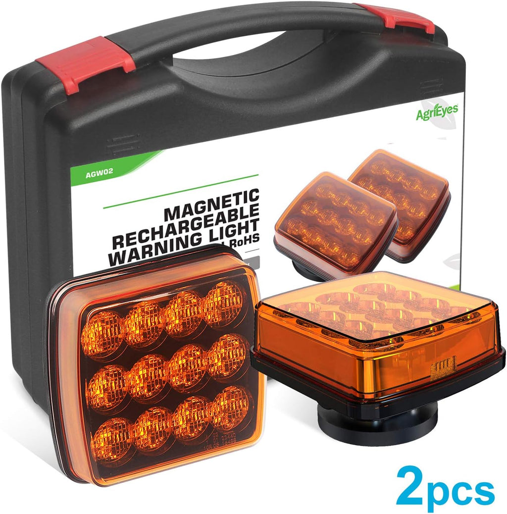 Blue Rechargeable Magnetic Strobe Light, Pack of 2 C2789
